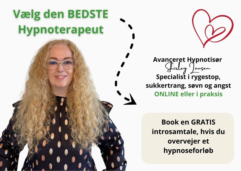 Vælg den bedste hypnotisør eller hypnoterapeut. Sønderjylland. Shirley Lausen, Trivselshuset.dk